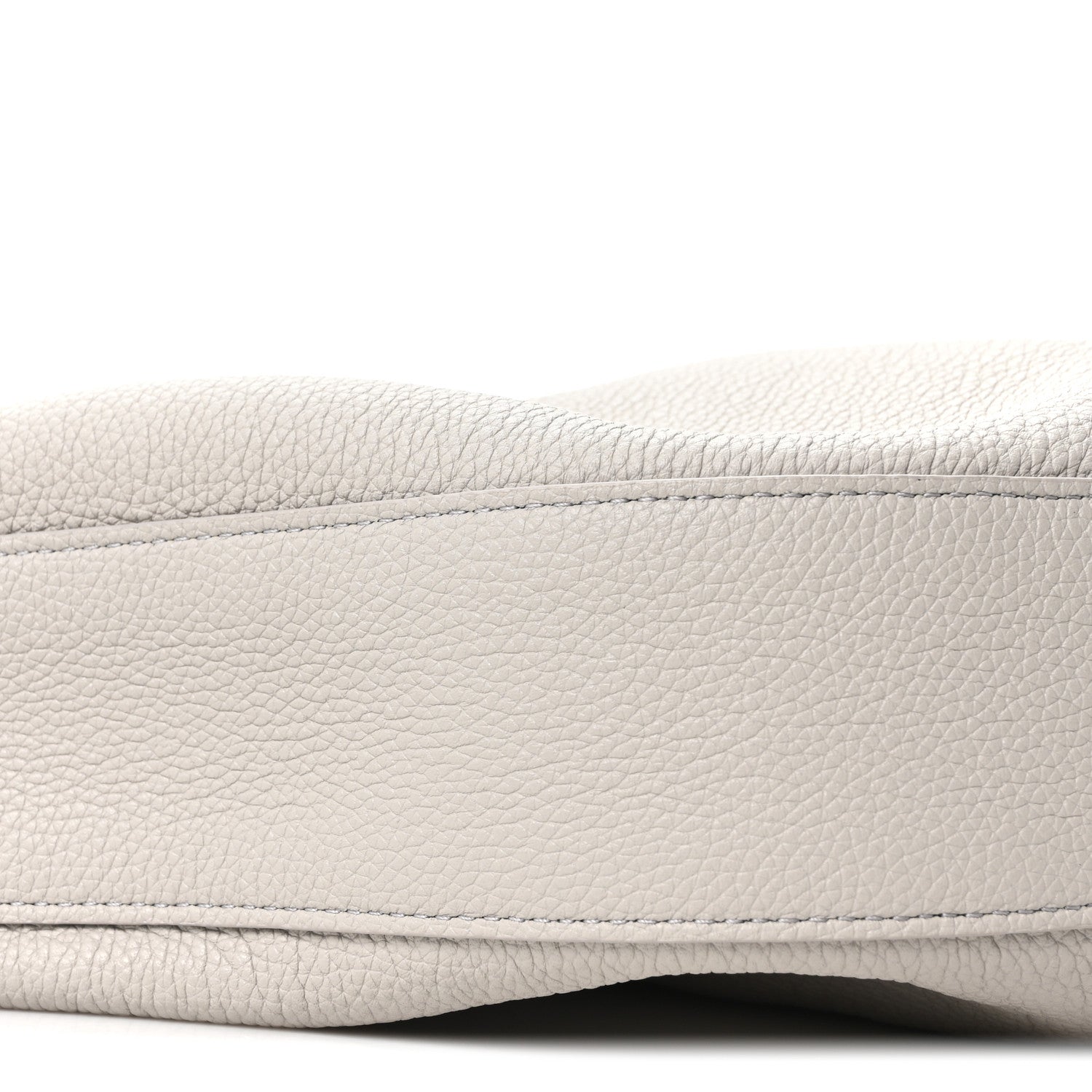 Pebbled Calfskin Augustina Small Crossbody Light Grey