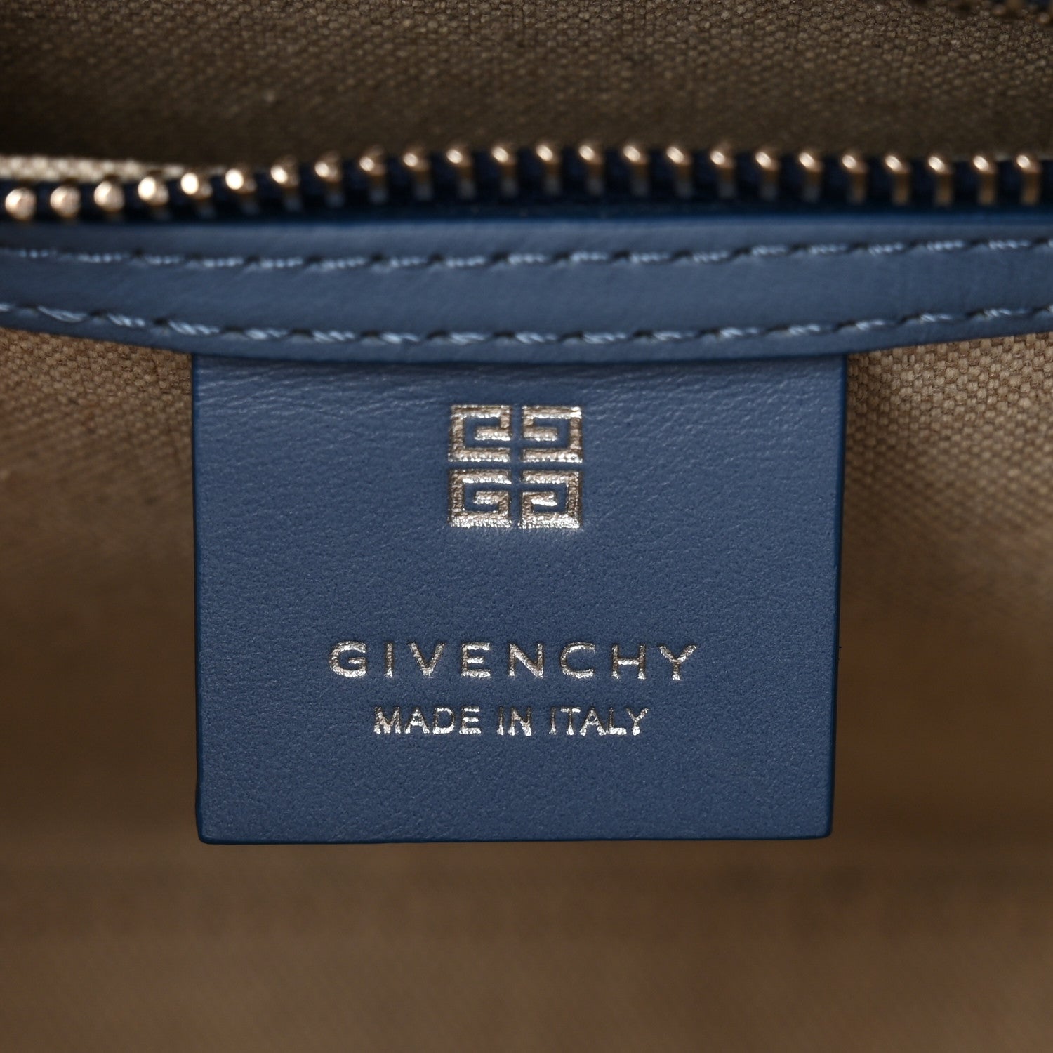 Denim Calfskin 4G Mini Antigona Blue