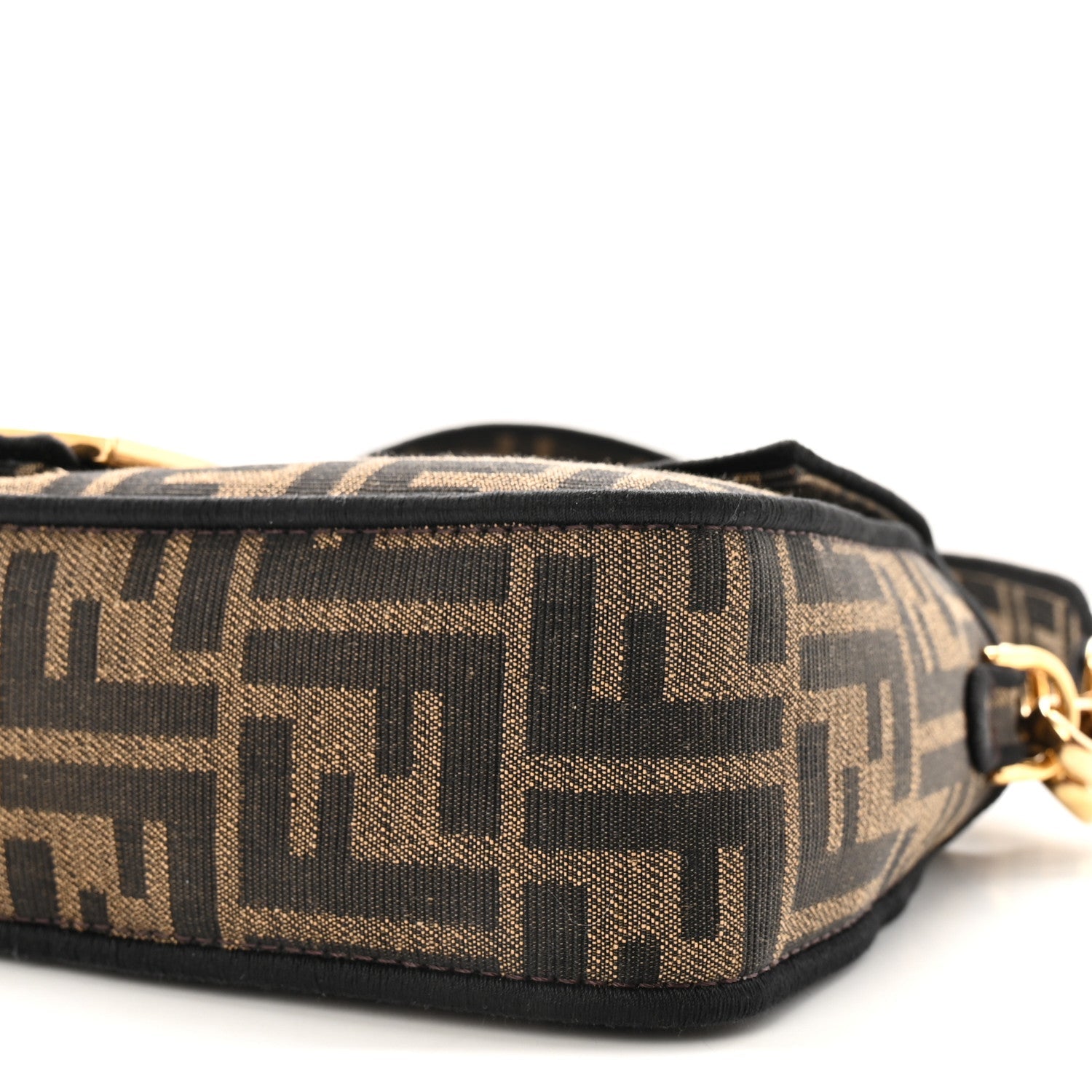 Fabric Jacquard FF 1974 Medium Baguette Tobacco Moro Black