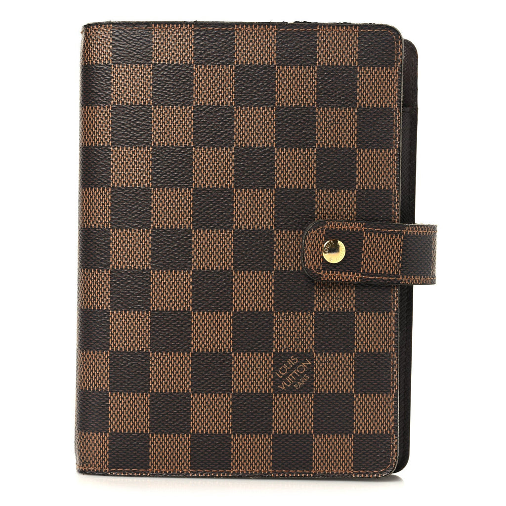 Damier Ebene Medium Ring Agenda Cover