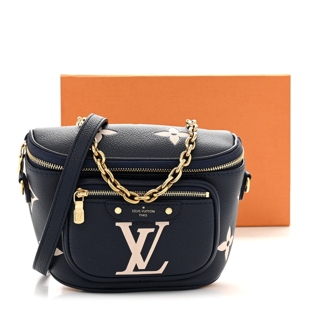 Empreinte Monogram Giant Mini By The Pool Bumbag Blue Beige