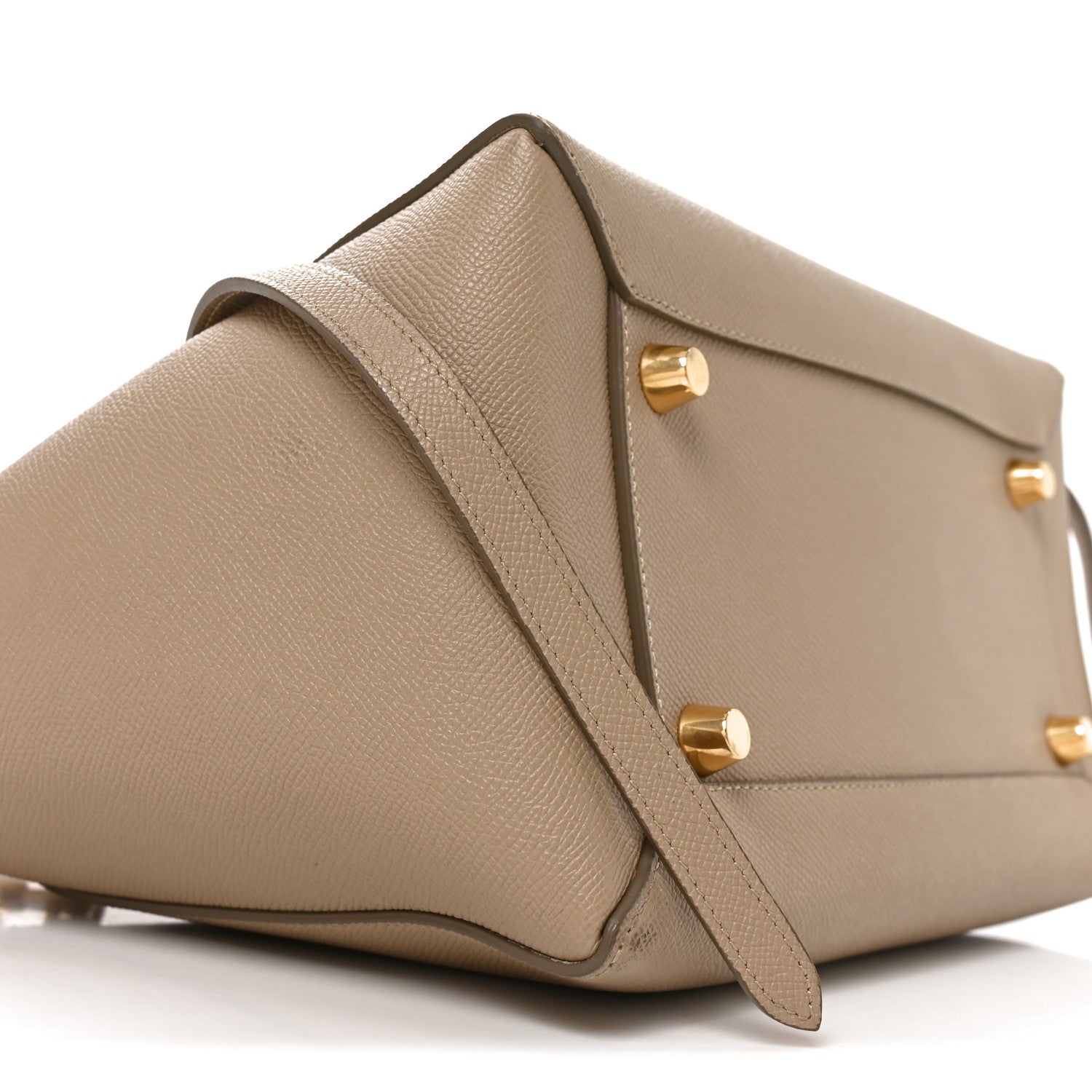 Grained Calfskin Nano Belt Bag Light Taupe