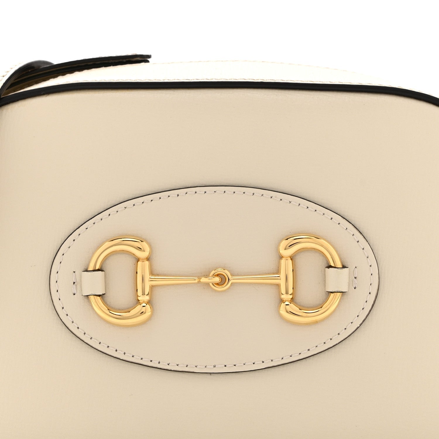 Azalea Calfskin Mini Horsebit 1955 Camera Shoulder Bag Mystic White