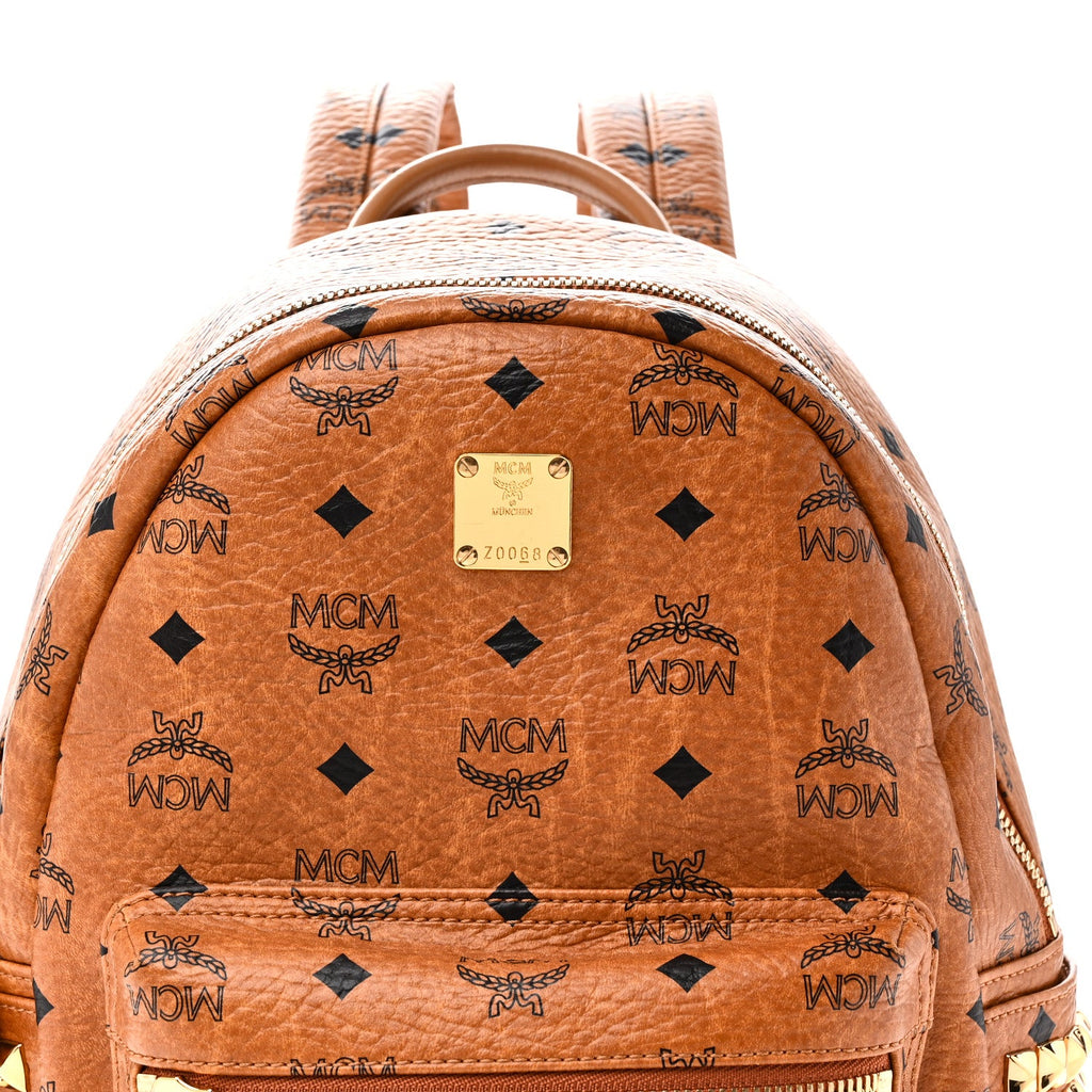 Visetos Small Side Stud Stark Backpack Cognac