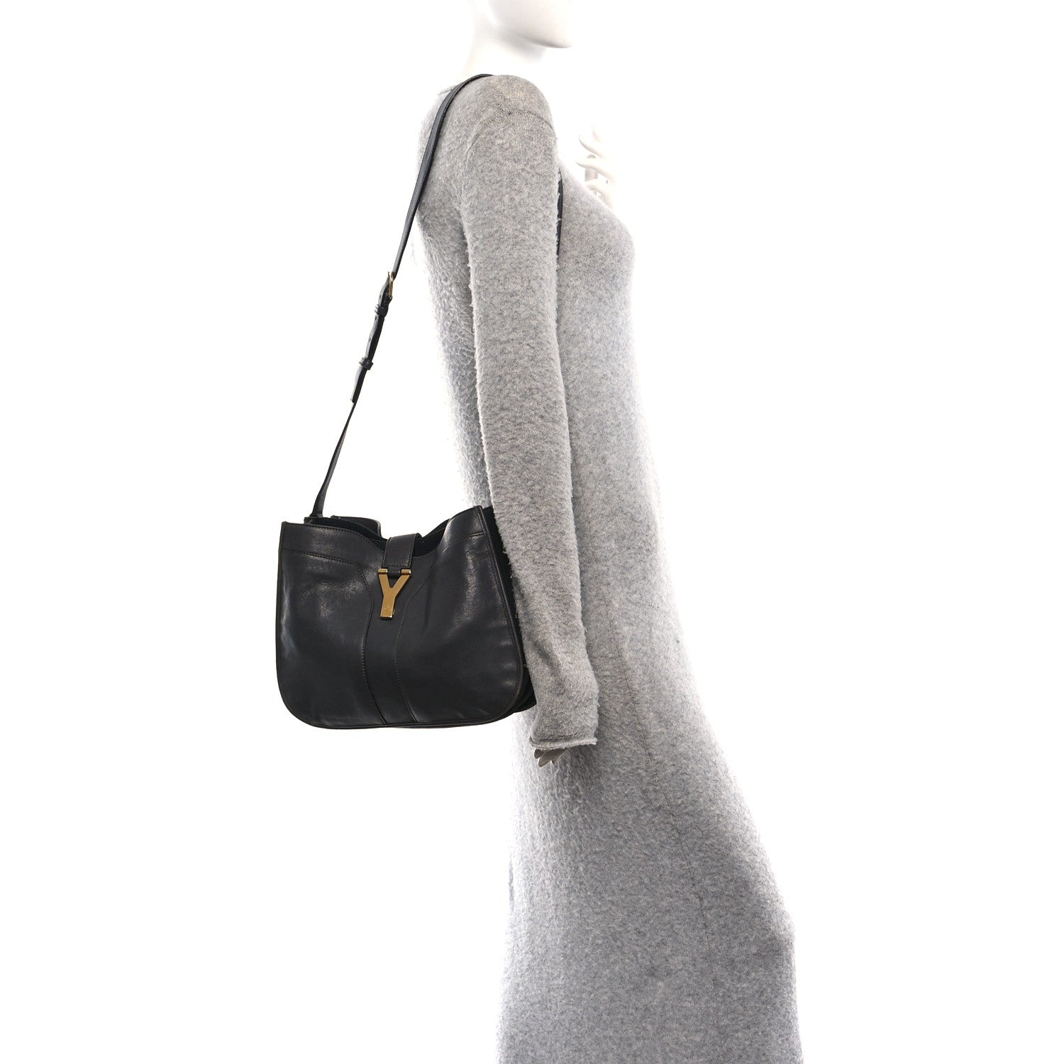 Sheepskin Medium Chyc Shoulder Bag Grey