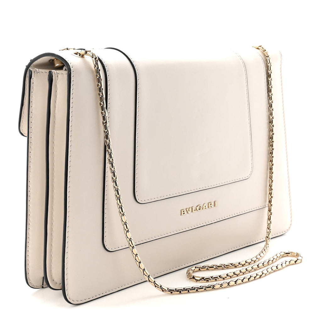 Calfskin Serpenti Forever Floral Crossbody Bag White Agate Multicolor