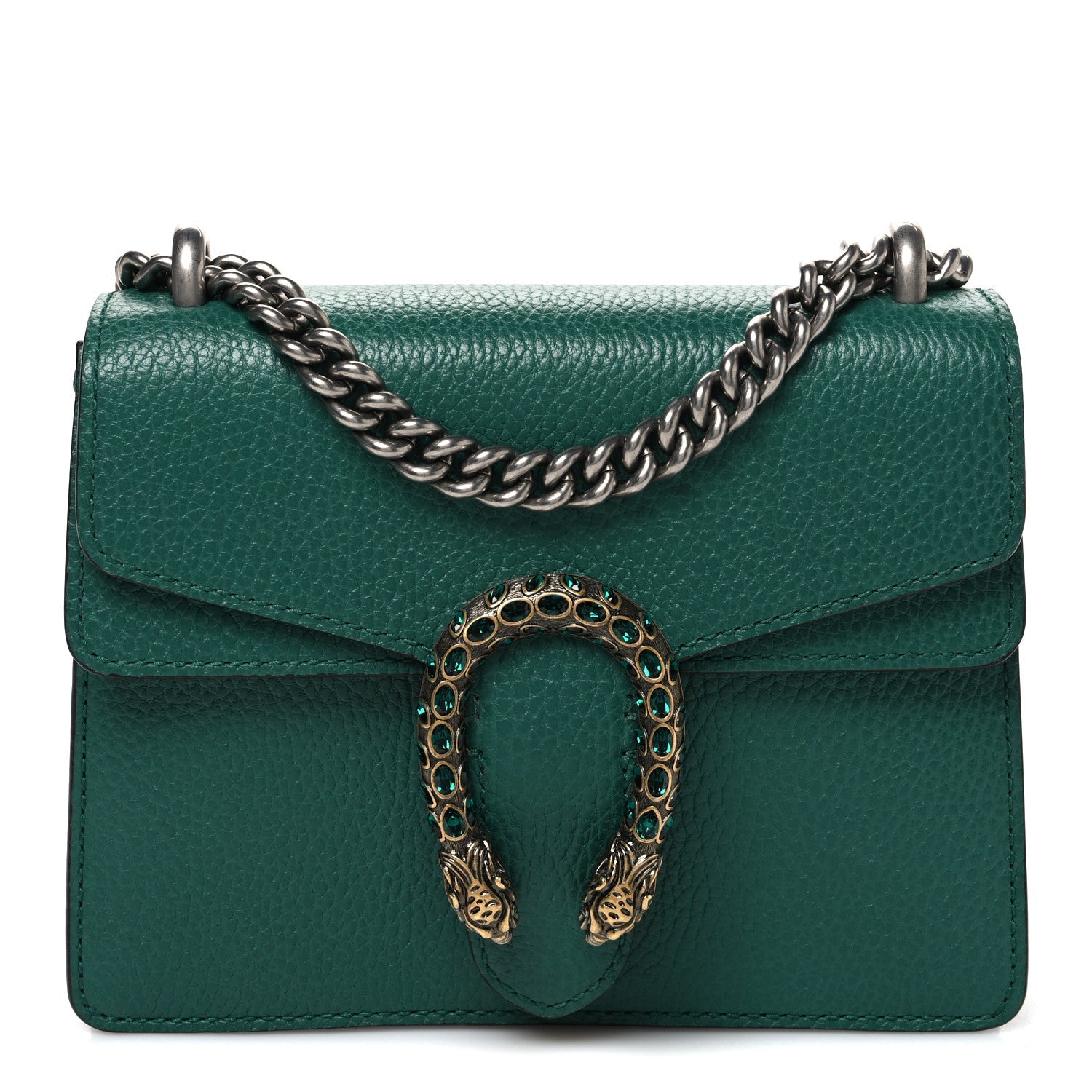 Calfskin Mini Dionysus Shoulder Bag Emerald