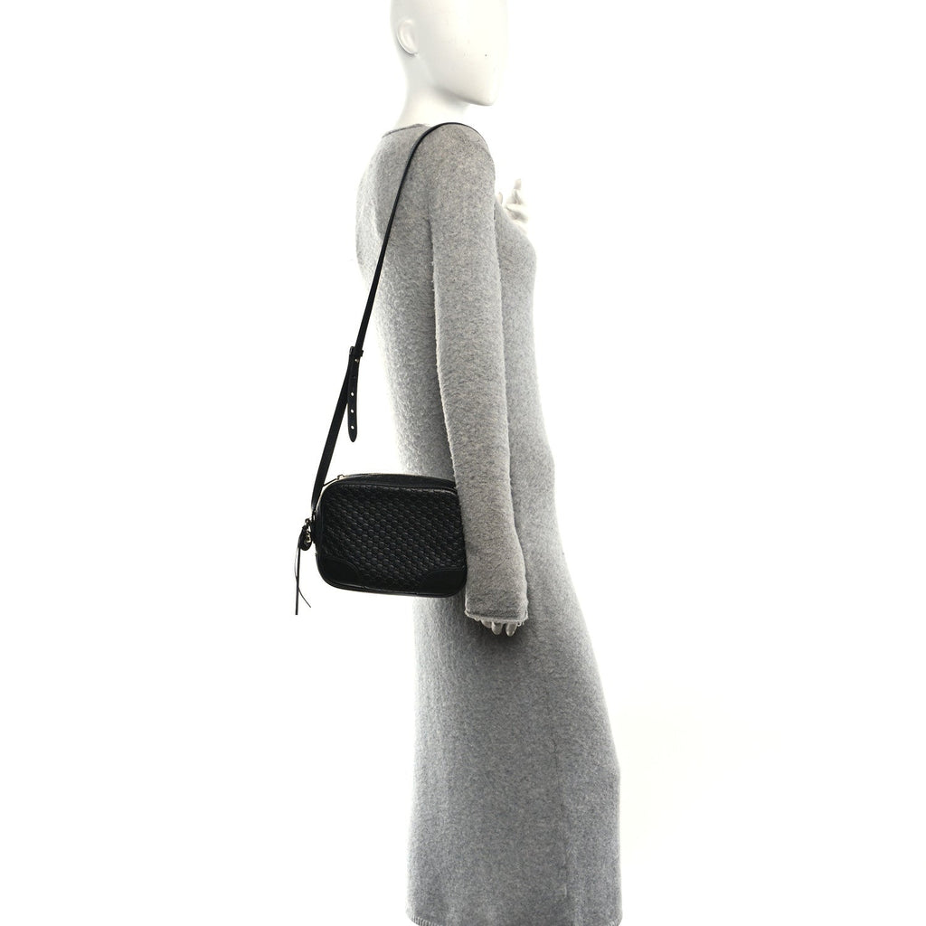 Microguccissima Mini Bree Messenger Bag Black