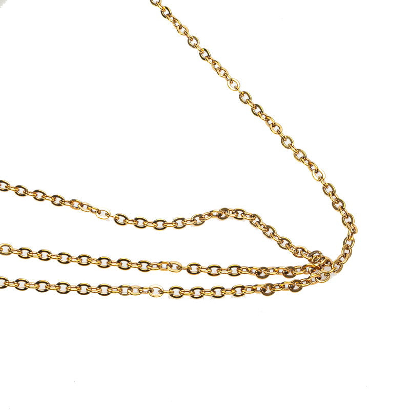 Louis Vuitton Portefeuille Floral Monogram Leather Chain Shoulder Bag