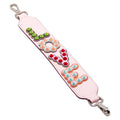 Fendi Mini Strap You LOVE Studs Logo Leather Shoulder Strap