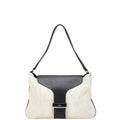 Gucci 001 4035 001553 Canvas Leather Shoulder Bag