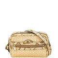 Gucci GG Marmont Raffia Python Shoulder Bag