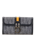 Dior Trotter Flight Line Denim Leather Wallet