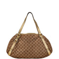 Gucci Abbey GG Canvas Leather Tote Bag
