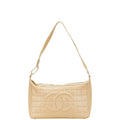 Chanel Coco Mark Choco Bar Calfskin Shoulder Bag