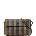 Fendi Pequin PVC Leather Shoulder Bag