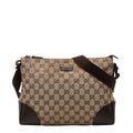 Gucci GG Canvas Shoulder Bag Canvas Leather