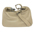 Gucci Leather Canvas Shoulder Bag