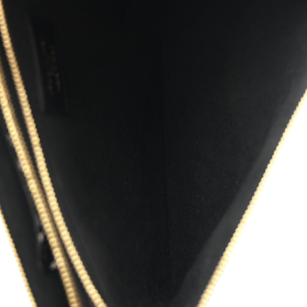 Monogram Giant Jungle Pochette Double Zip Black