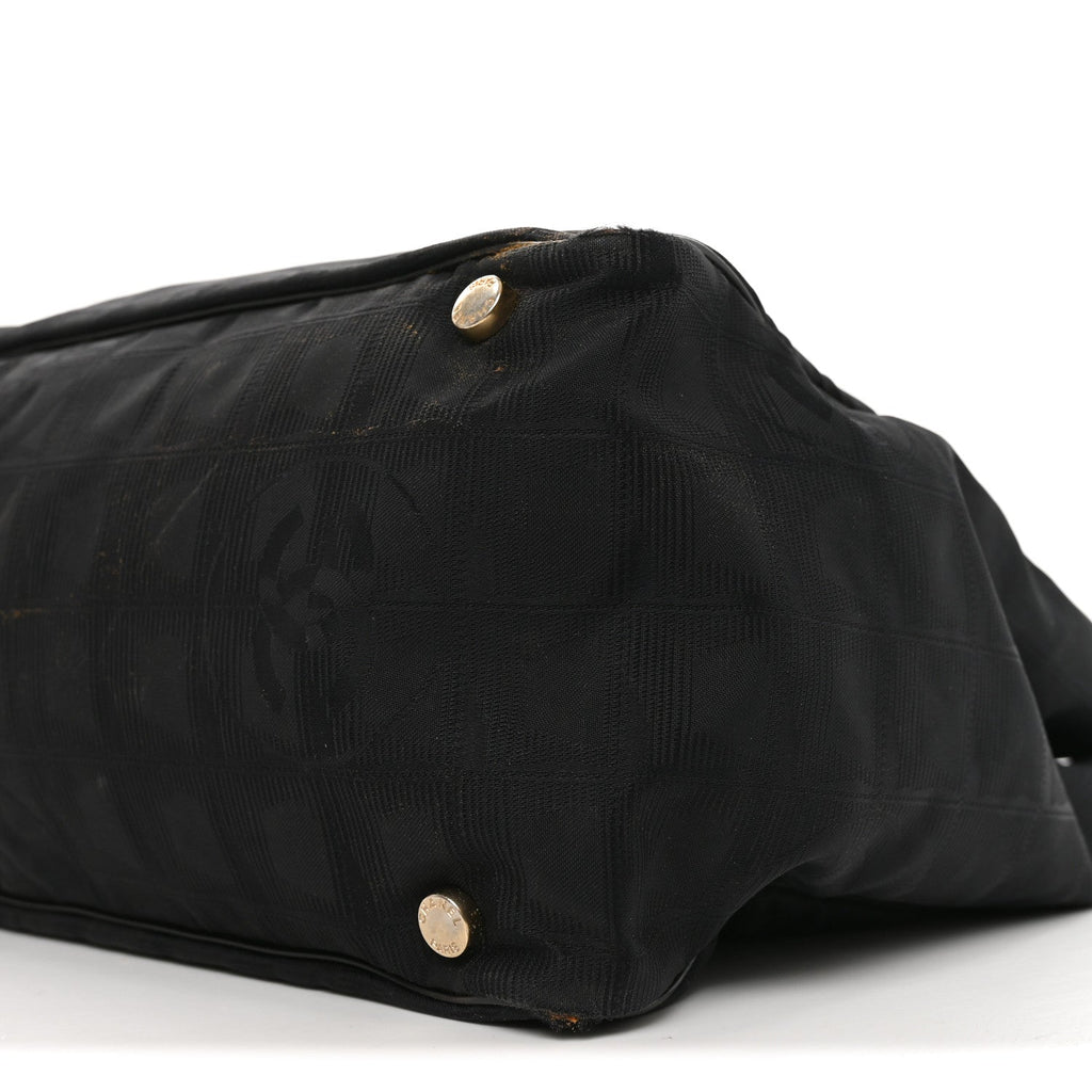 Nylon Medium Travel Tote Black