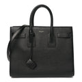 Grained Calfskin Small Sac De Jour Black