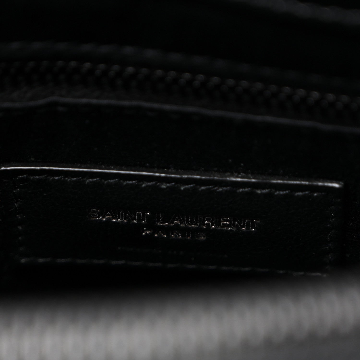 Calfskin Y Quilted Monogram Monochrome Medium Loulou Chain Satchel Black