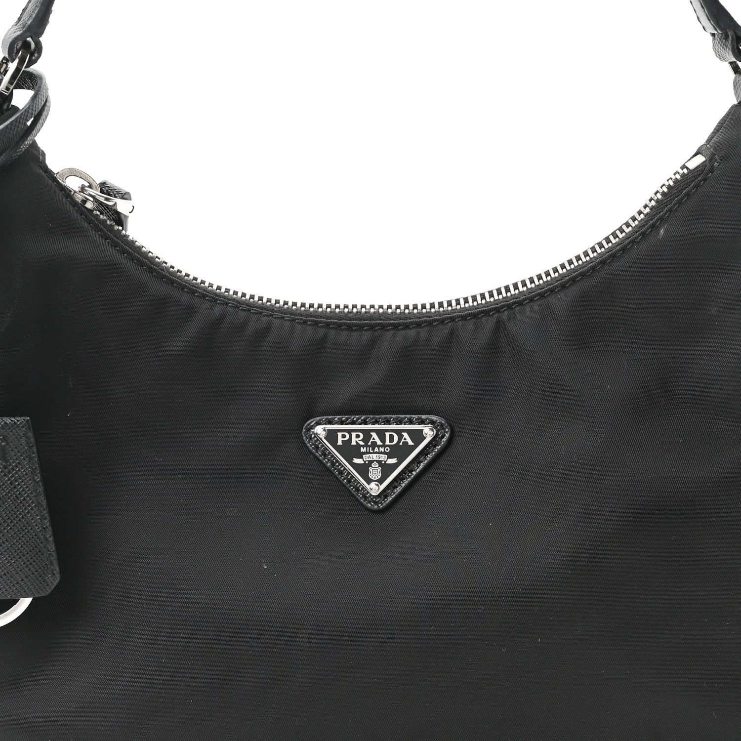 Re-Nylon Saffiano Mini Re-Edition 2005 Bag Black