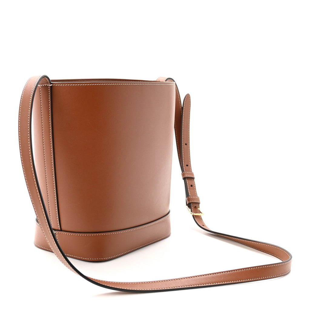 Smooth Calfskin Small Cuir Triomphe Bucket Bag Tan