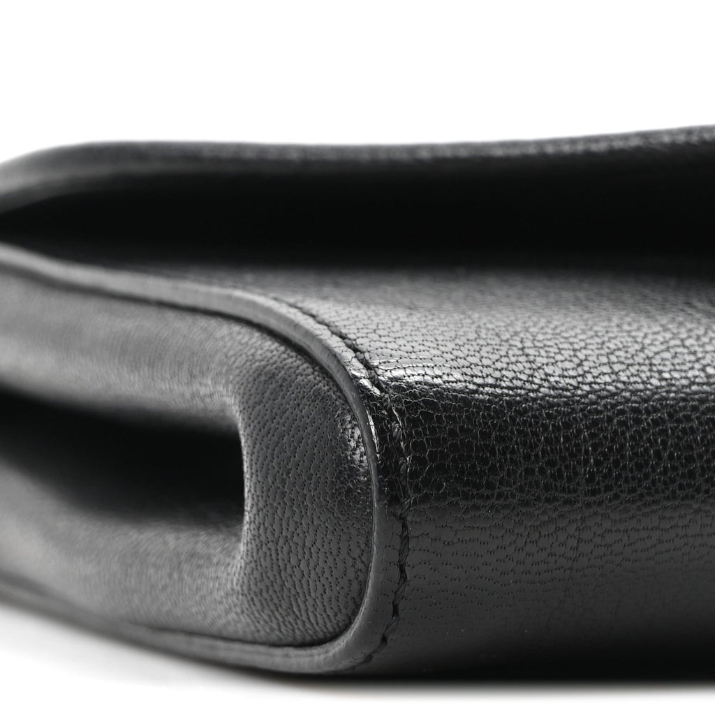 Sugar Goatskin Obsedia Chain Shoulder Bag Black