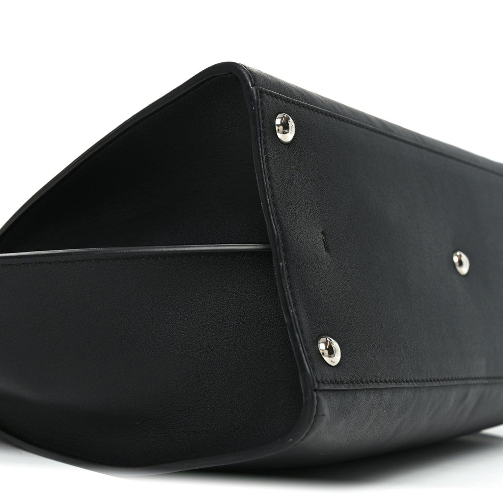 Vitello Dolce Shiny Nappa Petite 3Jours Tote Black