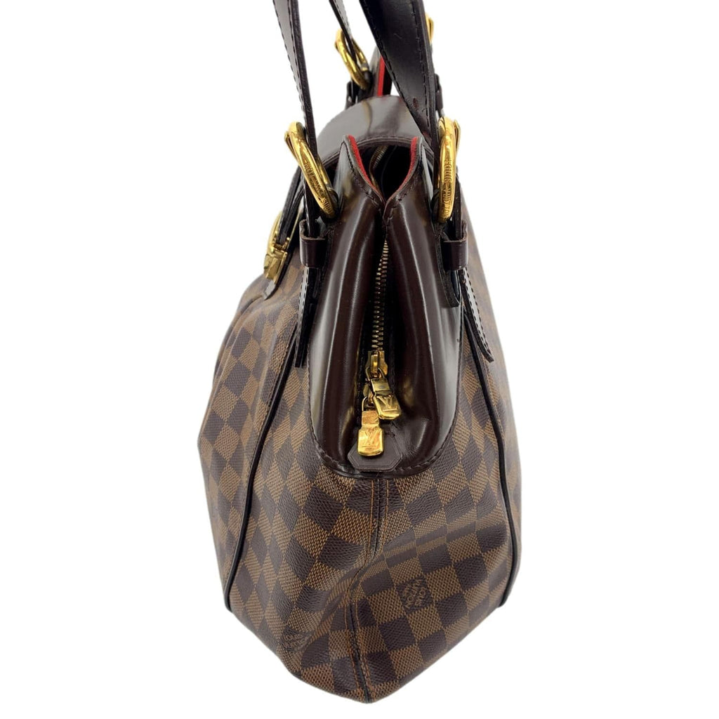 LOUIS VUITTON Sistina GM Damier Ebene Shoulder Bag Brown