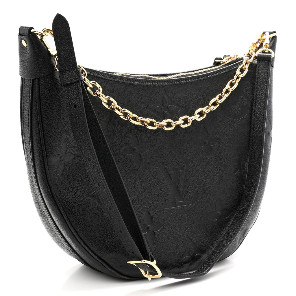 Empreinte Monogram Giant Loop Hobo Black