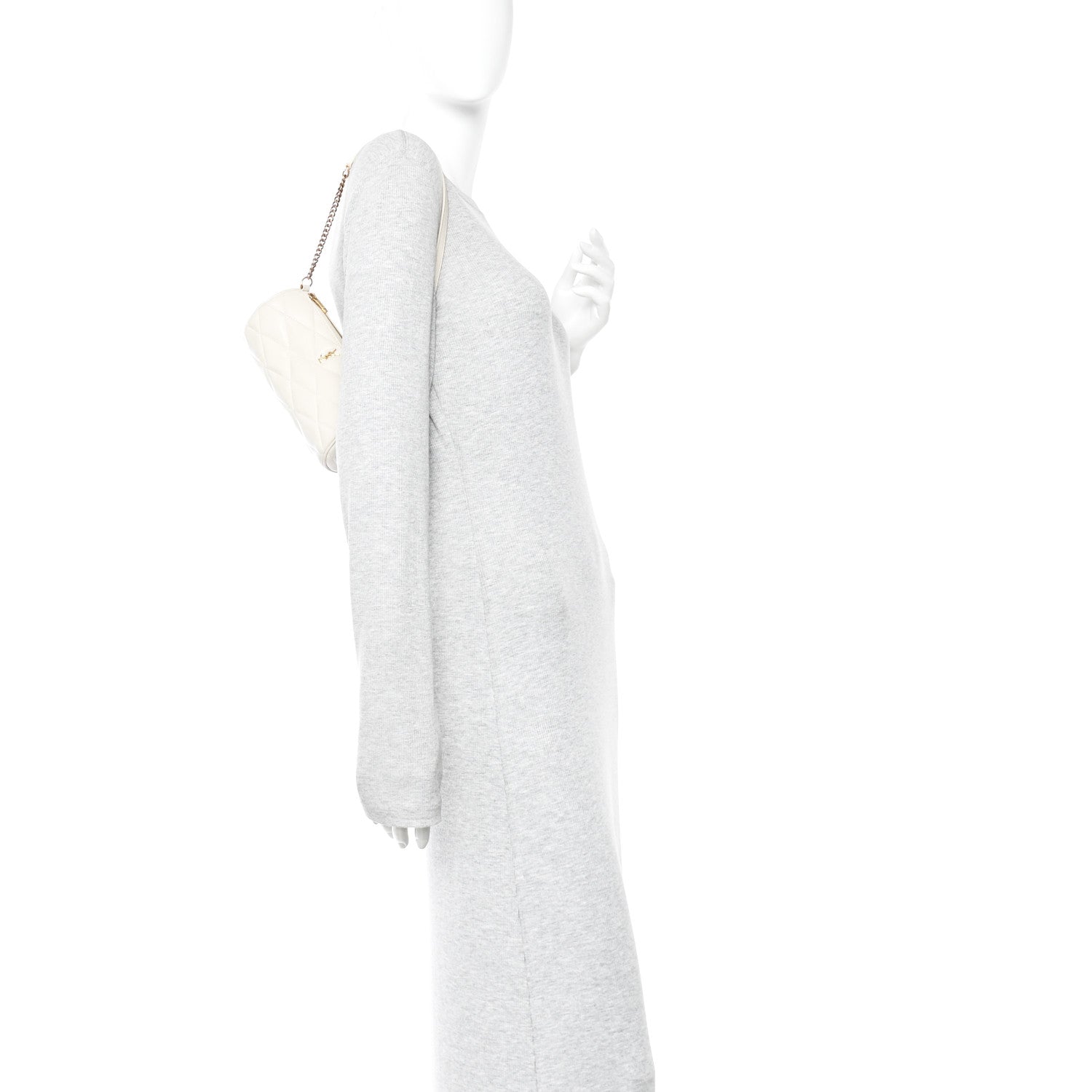 Lambskin Monogram Mini Sade Tube Bag Crema Soft