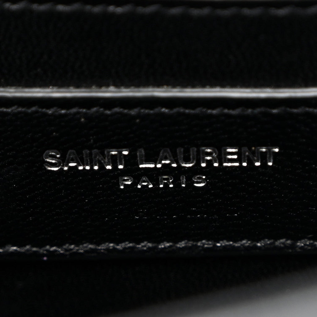 Grain De Poudre Medium Classic Monogram Monochrome Kate Satchel Black