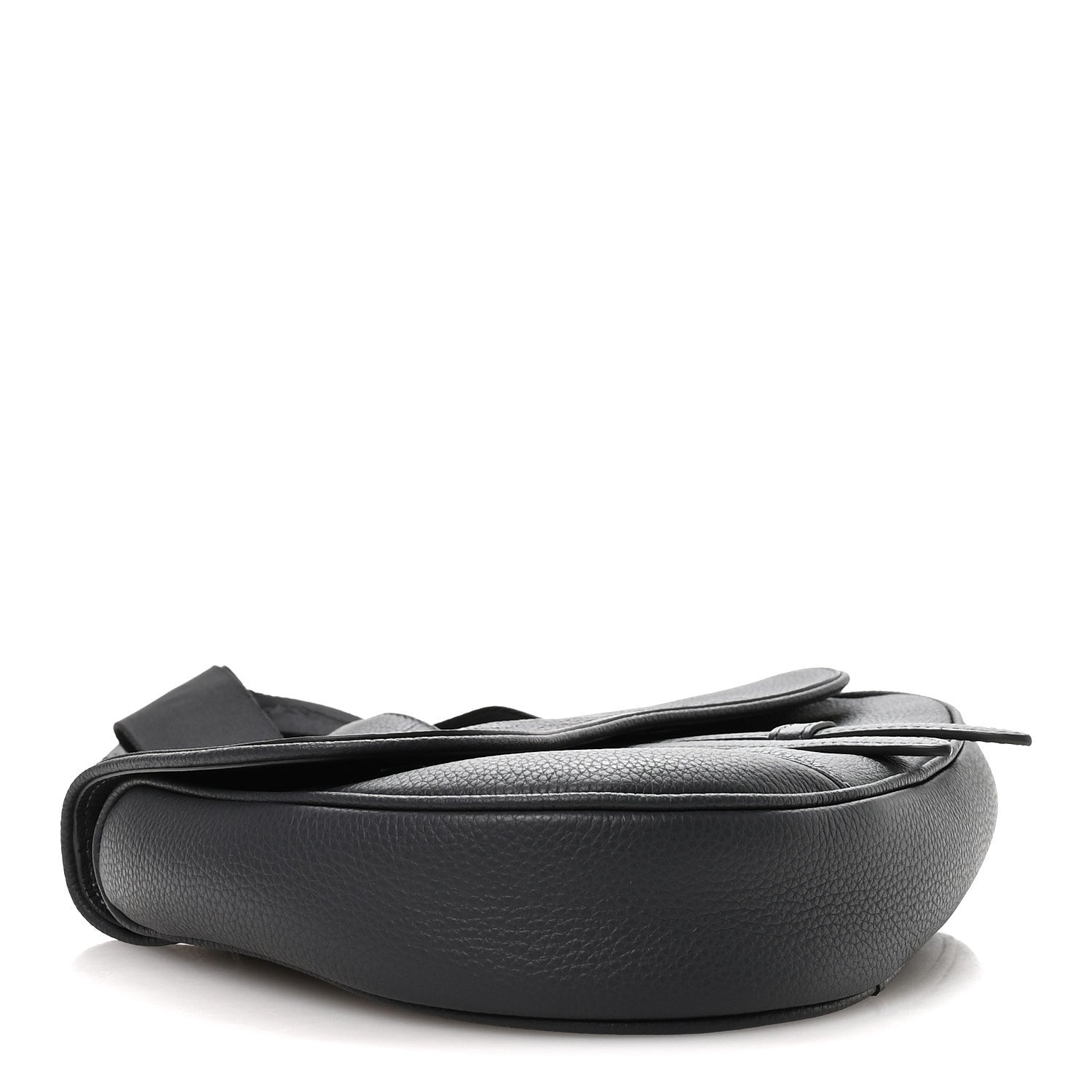 Calfskin Atelier Signature Print Mens Saddle Bag Grey