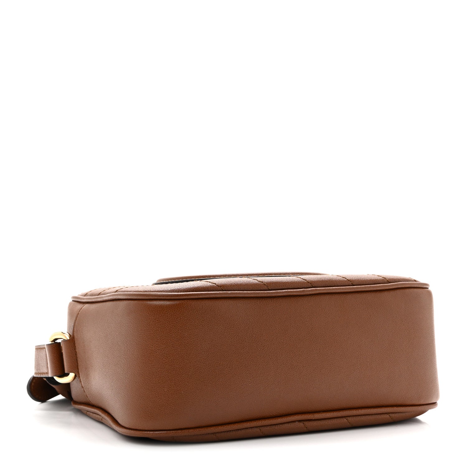 Sakai Be Green Calfskin Diagonal Stitched Small Blondie Shoulder Bag Cuir