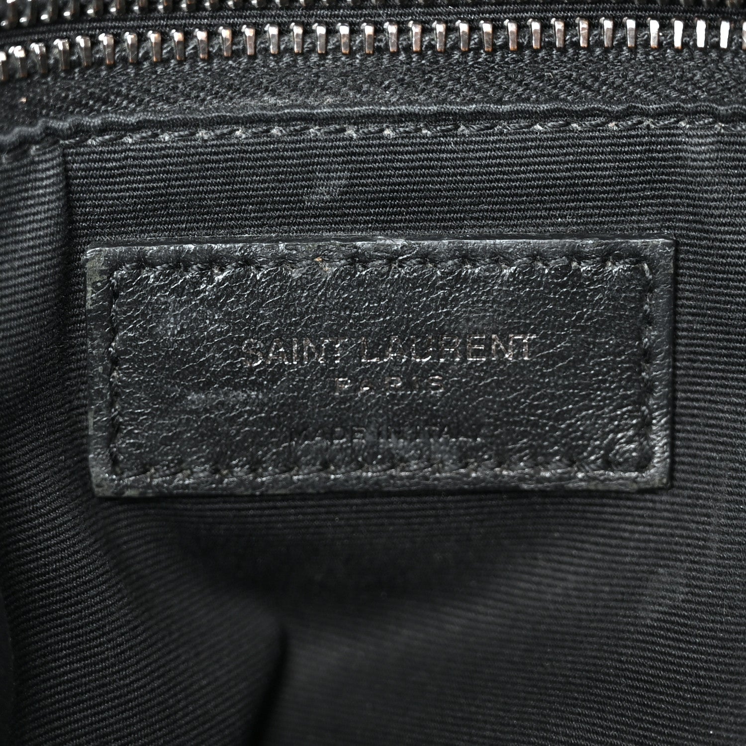 Crinkled Calfskin Matelasse Monogram Medium Niki Chain Satchel Black