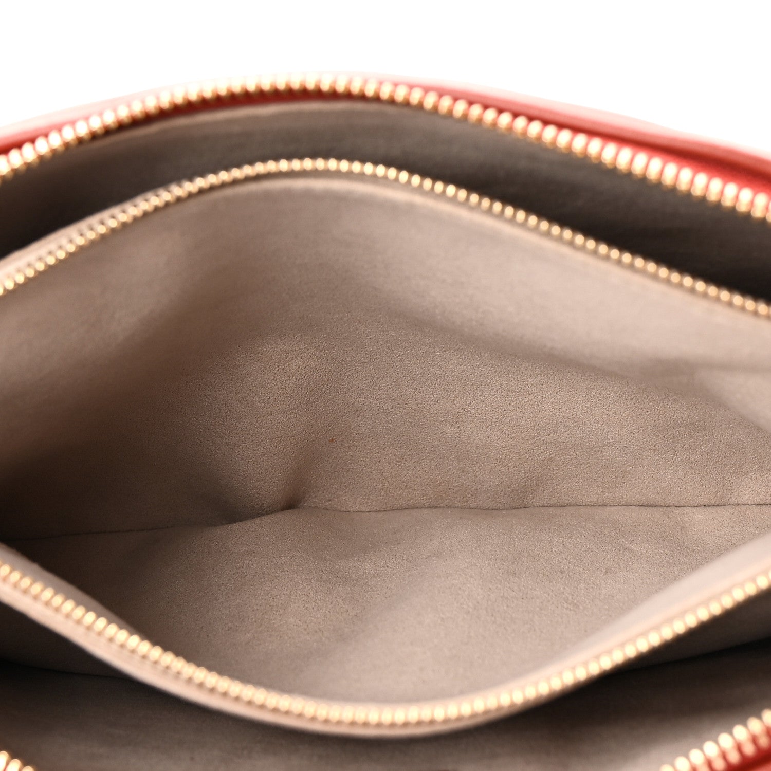 Lambskin Embossed Monogram Coussin PM Terracotta Brown