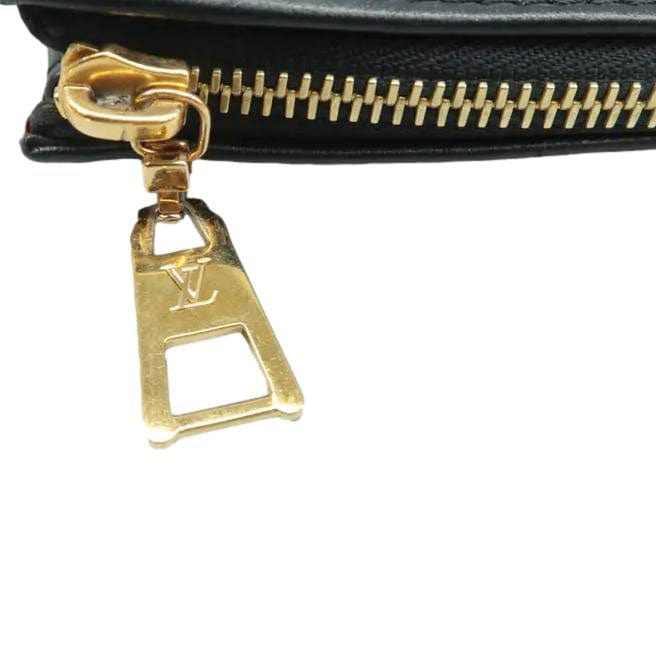 LOUIS VUITTON Coussin BB Monogram Embossed Leather Shoulder Bag Black