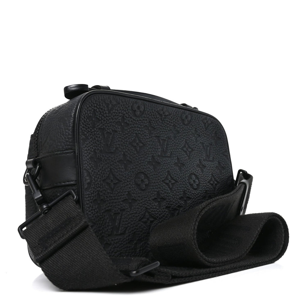 Taurillon Monogram S Lock Messenger Black