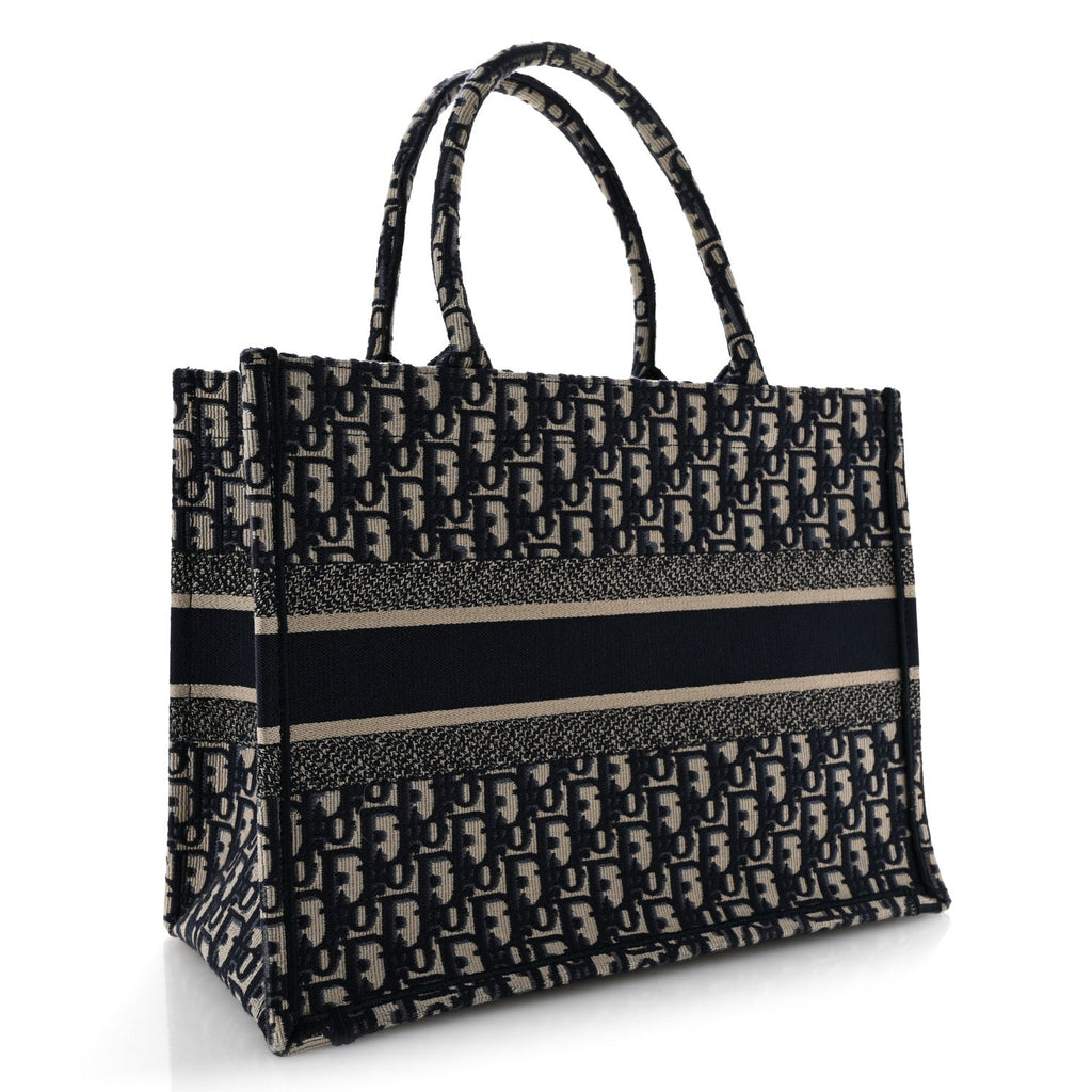 Oblique Medium Book Tote Blue Multicolor