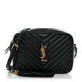 Calfskin Matelasse Monogram Lou Camera Bag Black