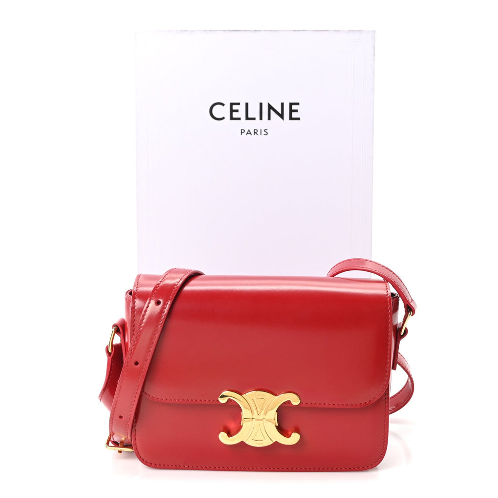 Shiny Calfskin Teen Triomphe Red
