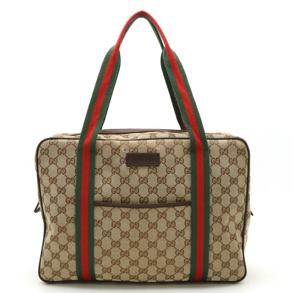 Gucci GG Canvas Shearling Line 2way Tote Bag 189753