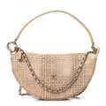 Raffia Other Shape With Chain Beige