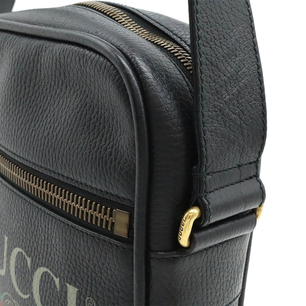 Gucci Leather Gucci Print Shoulder Bag 523591
