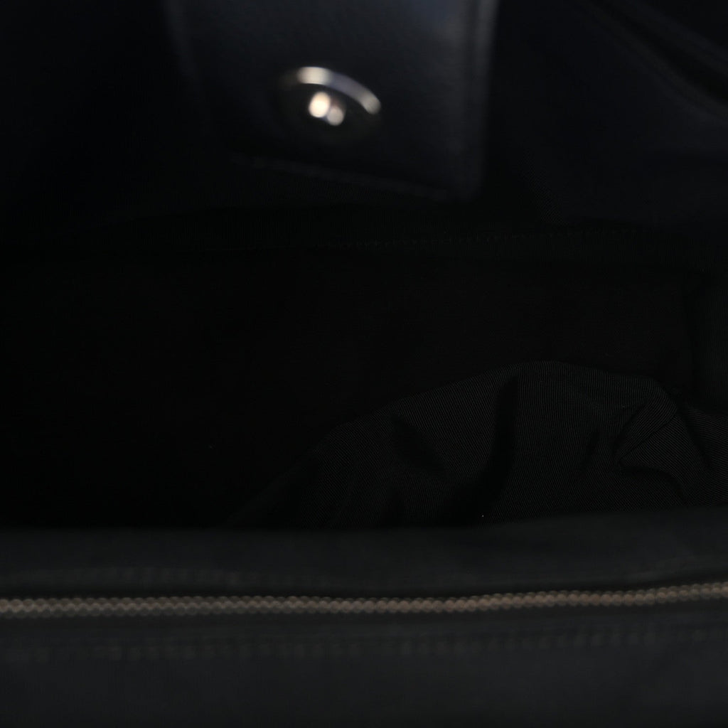 Calfskin Cerf Executive Shopper Tote Black
