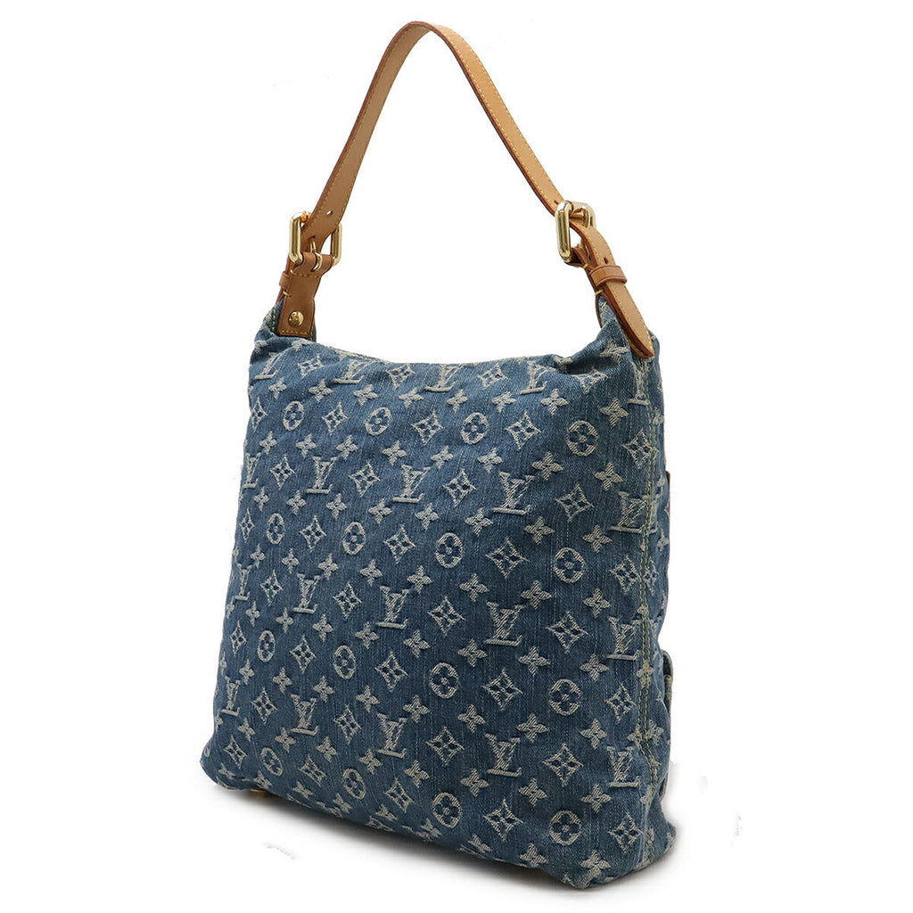Louis Vuitton Monogram Denim Baggy GM Shoulder Bag Blue M95048