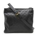 Gucci Guccissima Shoulder Bag Crossbody Leather Black 201446