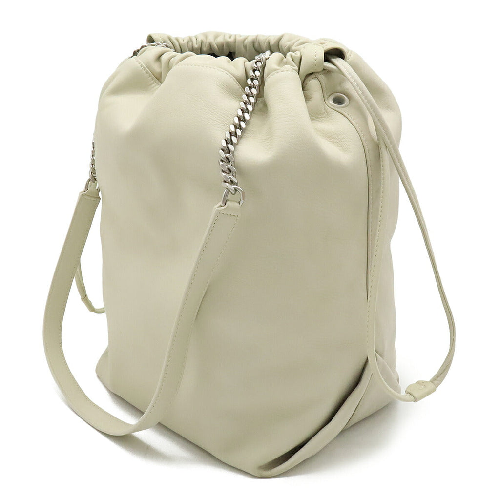Saint Laurent TEDDY POCHON Leather Shoulder Bag